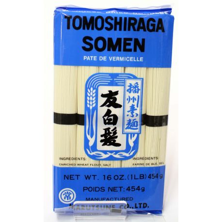 Nouilles Japonaises de blé Tomoshiraga Somen - 454 g