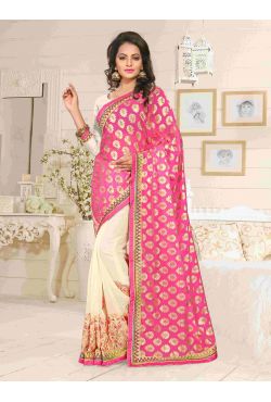 Sari indien marron doré Sari indien marron doré