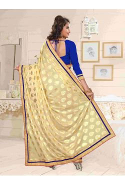 Sari indien marron doré Sari indien marron doré