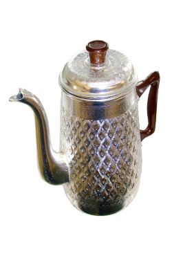 Théière thailandaise en aluminium ciselé Théière thailandaise en aluminium ciselé