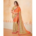 Sari - robe indienne saumon
