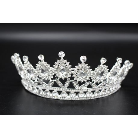 Couronne en plaquée argent bijou oriental 