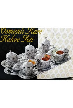 Service à thé turc verres et deux sucrières