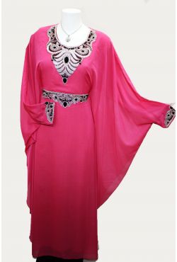 Robe de dubai fushia