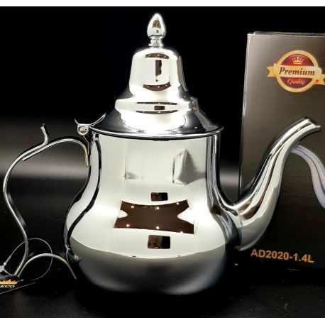 Théière marocaine de Rabat en inox 