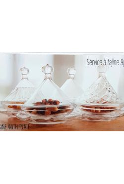 Plateau apéritif Tajines en verre