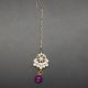 Bijoux indiens de front tikka violet et perles