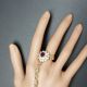 Bijou oriental main bracelet de bague 1 doigt