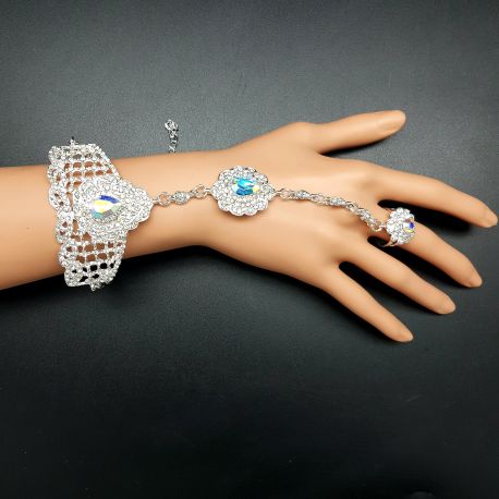 Bijou oriental main bracelet de bague 1 doigt