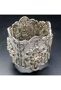 Bracelet oriental en argent plaqué filigrane Bracelet oriental en argent plaqué filigrane