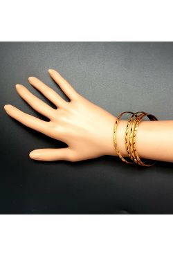 Bracelets plaqué or "simplicity"