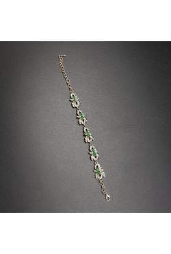 Bracelet fantaisie strass verts Bracelet fantaisie strass verts
