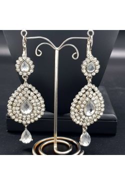 Boucles d'oreilles bijoux inspiration turque argent 