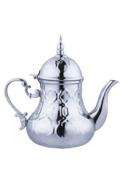 Théière marocaine en acier inoxydable