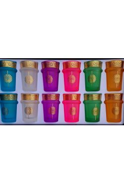 Verres à thé colorés Touareg Verres à thé colorés Touareg