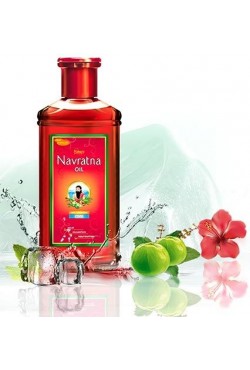 Huile Navratna de massage relaxant ayurvédique aux plantes - 100 ml