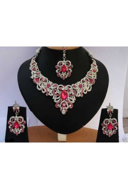 Bijoux de mariage parure indienne en plaqué or pas cher existe en plusieur couleurs Bijoux de mariage parure indienne en plaqué or pas cher existe en plusieur couleurs