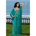 ﻿Robe orientale verte turquoise