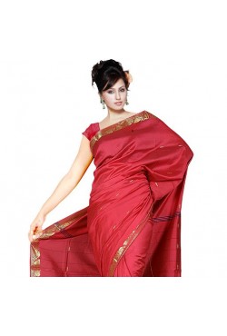 Sari indien traditionnel en soie satin pas cher