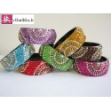 Bracelet indien Strass et pierres "sunlight"