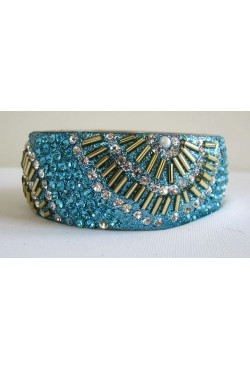 Bracelet indien paillette et pierres 