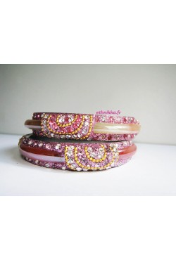 Bracelets indien laqué cristal swarovski multicolor Bracelets indien laqué cristal swarovski multicolor