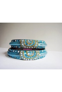 Bracelets indien laqué cristal swarovski multicolor Bracelets indien laqué cristal swarovski multicolor