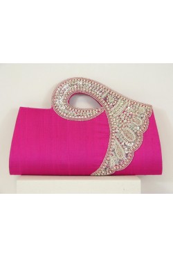 Sac de soirée en soie brute 