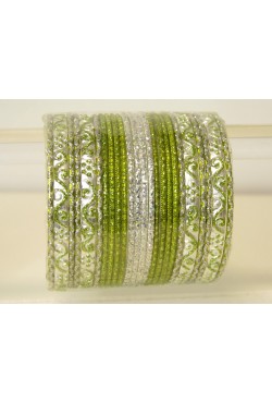 Bracelets indien bangles argenté