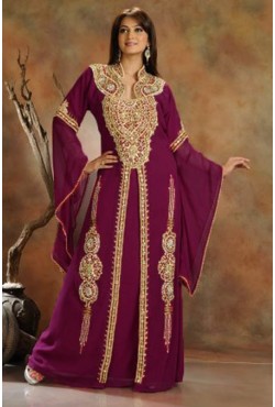 Robe de Dubaï violet