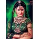 Bijoux mariage indiens lotus vert et rouge