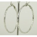 Boucles d'oreilles créoles en argent plaqué