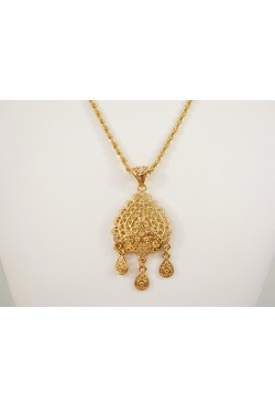 Collier sautoir et pendentif khalb bijoux orientaux 