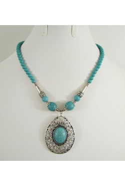 Collier avec népal pierre de Turquoise Collier avec népal pierre de Turquoise