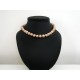 Collier perles de culture blanche ras de cou 