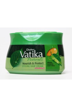 Masque nourrissant soins cheveux au henné, huile d'amande et d'aloe vera - DABUR VATIKA