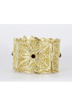 Bijou oriental bracelet jonc en plaqué or filigrane Bijou oriental bracelet jonc en plaqué or filigrane