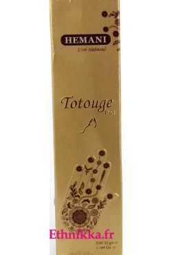 Tube de henna Hemani tatouage henné main rouge