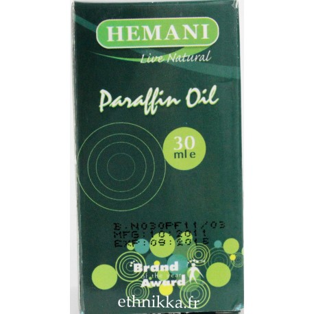 Huile paraffine pour corps cheveux Hemani 