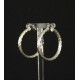 Boucles d'oreilles créoles plaqué argent