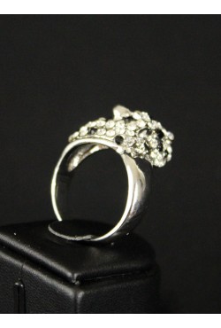 Bague léopard plaqué argent Bague léopard plaqué argent