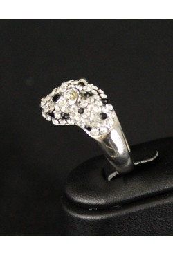 Bague léopard plaqué argent Bague léopard plaqué argent