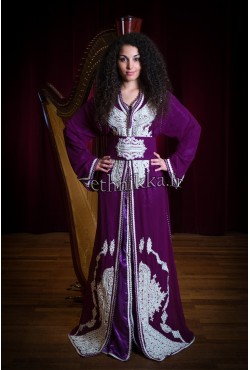 Caftan marocains violet 