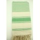 Fouta tissage plat rayé