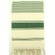 Fouta tissage plat rayé