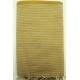 Fouta nid d'abeille bord rayé