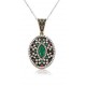 Collier et pendentif en argent harim soltan
