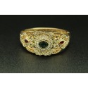 Bracelet harim sultan plaqué or turc avec de belles pierres