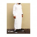 Qamis jogging blanc