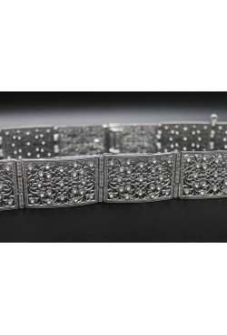 Ceinture orientale en argent plaqué original